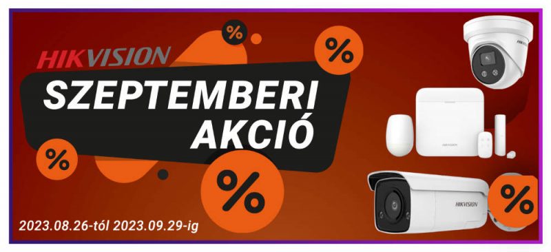 Hikvision szeptemberi akció