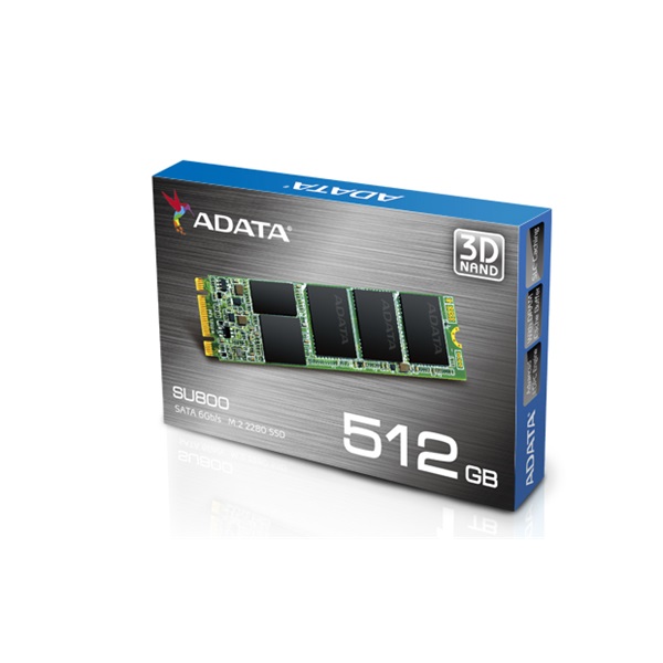 ADATA SSD M.2 SATA III 512GB Solid State Disk 2280 SU800 series