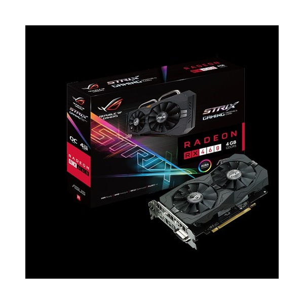 ASUS Videokártya PCI-Ex16x AMD RX 460 4GB DDR5 OC