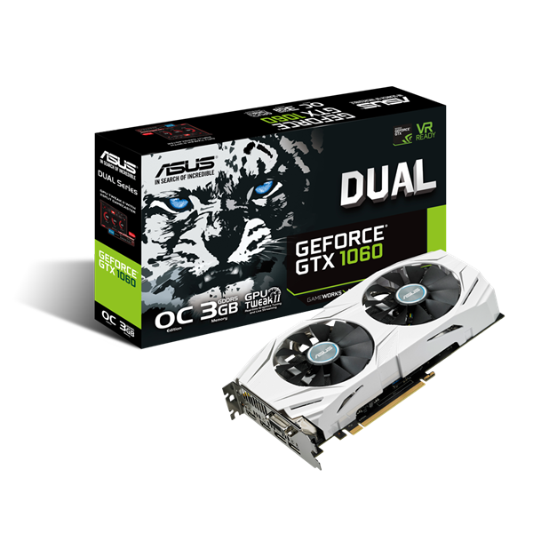 ASUS Videokártya PCI-Ex16x nVIDIA GTX 1060 3GB DDR5 OC