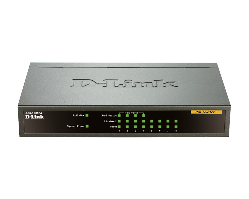 D-Link DES-1008PA PoE switch