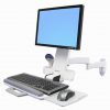 Ergotron 200 Series Combo Arm white monitor kar