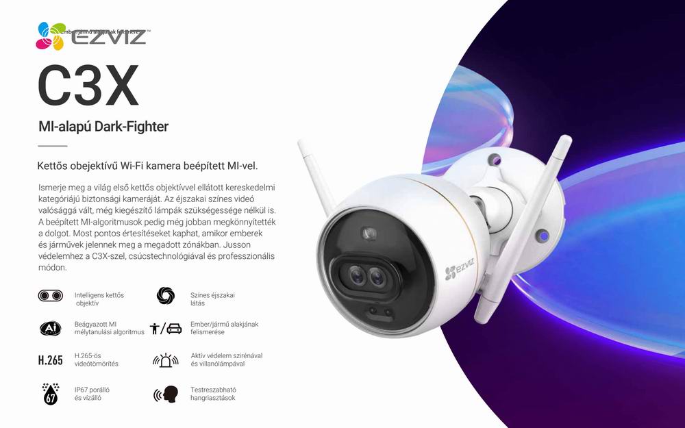 Ezviz C3X 4MM Wifi IP kamera ITCapital