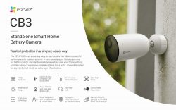 Ezviz CB3 akkumulátoros Wifi kamer + napelem