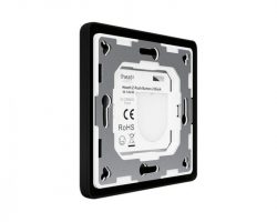 Heatit Z-Push Button 2 Fekete Z-wave okos fali kapcsoló
