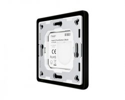 Heatit Z-Push Button 2 Fekete Z-wave okos fali kapcsoló
