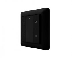 Heatit Z-Push Button 4 Fekete Z-wave okos fali kapcsoló