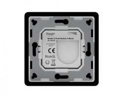 Heatit Z-Push Button 4 Fekete Z-wave okos fali kapcsoló