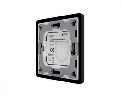 Heatit Z-Push Button 4 Fekete Z-wave okos fali kapcsoló