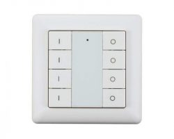 Heatit Z-Push Button 8 Fehér Z-wave okos fali kapcsoló