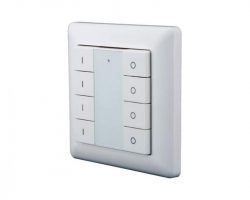 Heatit Z-Push Button 8 Fehér Z-wave okos fali kapcsoló