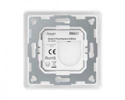Heatit Z-Push Button 8 Fehér Z-wave okos fali kapcsoló