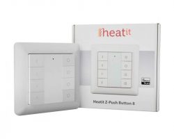 Heatit Z-Push Button 8 Fehér Z-wave okos fali kapcsoló