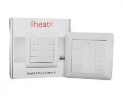 Heatit Z-Push Button 8 Fehér Z-wave okos fali kapcsoló