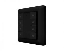 Heatit Z-Push Button 8 Fekete Z-wave okos fali kapcsoló