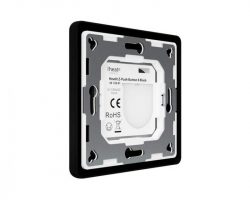 Heatit Z-Push Button 8 Fekete Z-wave okos fali kapcsoló