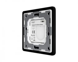 Heatit Z-Push Button 8 Fekete Z-wave okos fali kapcsoló