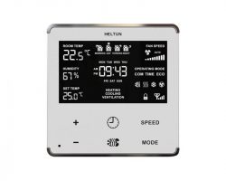 Heltun Fan Coil Thermostat Fehér-ezüst okos termosztát HE-FT01-SW