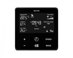 Heltun Fan Coil Thermostat Fekete-fekete okos termosztát HE-FT01-MKK
