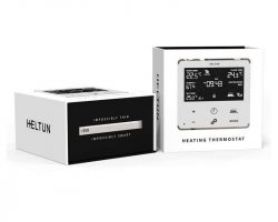 Heltun Heating Thermostat Fehér-ezüst okos termosztát HE-HT01-SW