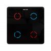 Heltun Touch Panel Switch Quarto Fekete-fekete okos fali kapcsoló HE-TPS04-GKK