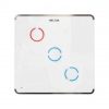 Heltun Touch Panel Switch Trio Fehér-ezüst okos fali kapcsoló HE-TPS03-SW