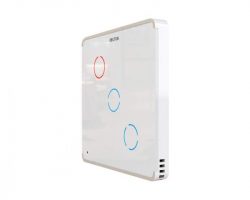 Heltun Touch Panel Switch Trio Fehér-fehér okos fali kapcsoló HE-TPS03-WW