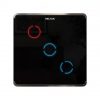 Heltun Touch Panel Switch Trio Fekete-ezüst okos fali kapcsoló HE-TPS03-SK