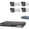 Hikvision 4 kamerás IP kamera rendszer 4MP kültéri csőkamerával