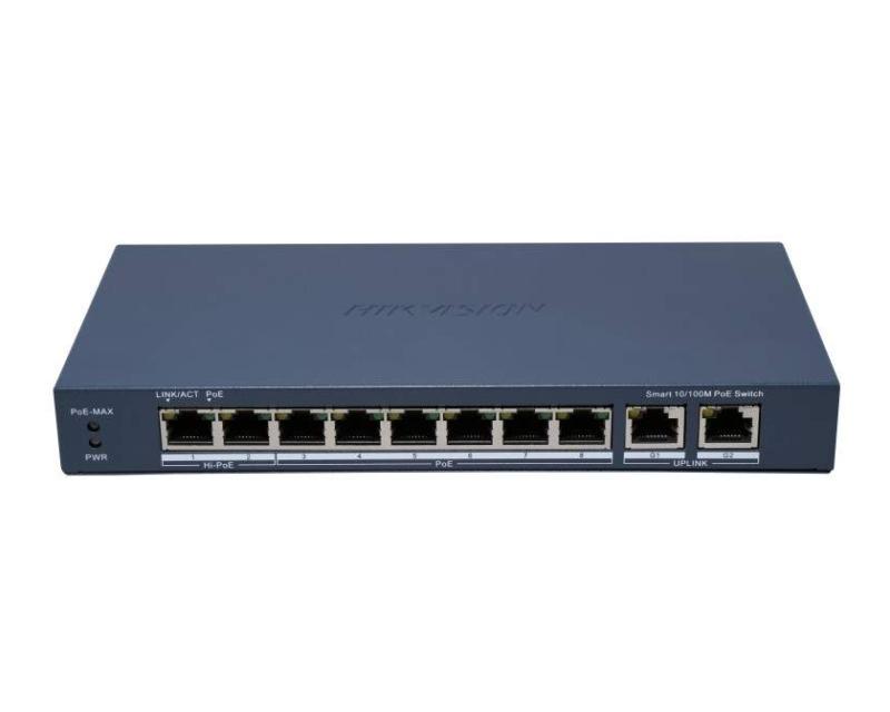 Hikvision DS-3E1310HP-EI (B) PoE Switch
