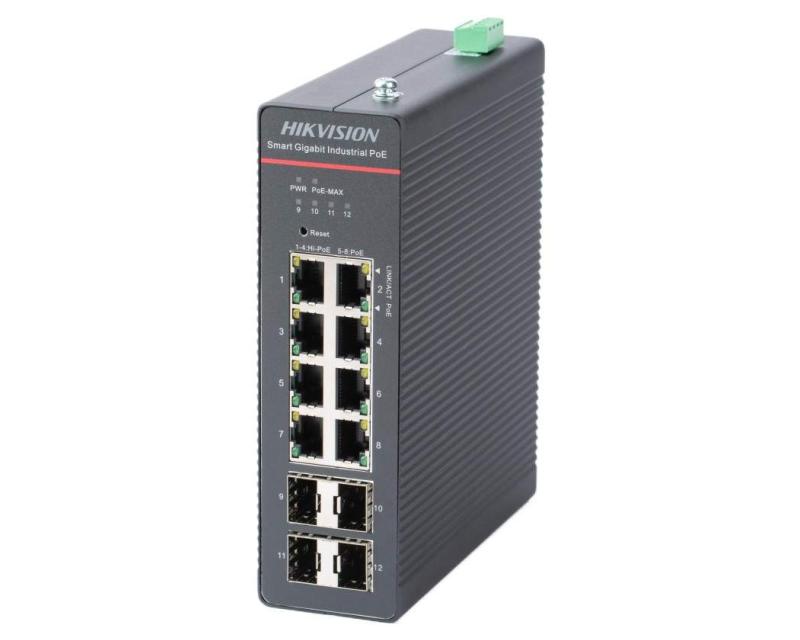 Hikvision DS-3T1512HP-SI-8P4FKIT(75W) PoE Switch