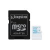 KINGSTON Memóriakártya MicroSDHC 16GB CLASS U3 UHS-I Action (90/45) + Adapter