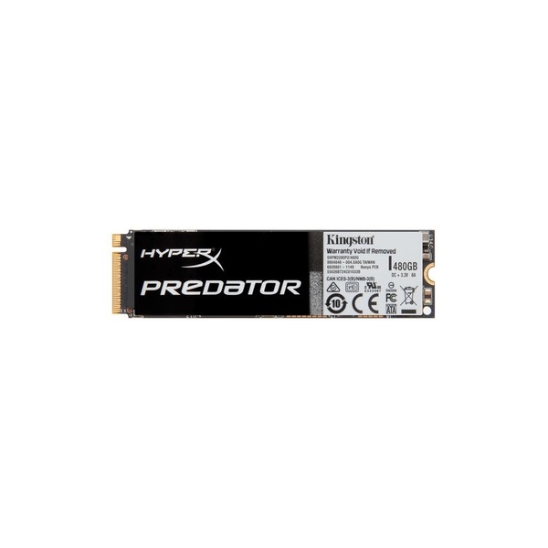 KINGSTON SSD PCIe Gen2 x4 (M.2) 480GB Solid State Disk, HyperX Predator ...