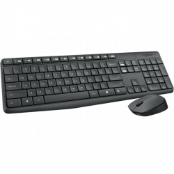 LOGITECH Vezeték Nélküli Billentyűzet + Optikai egér DESKTOP MK235