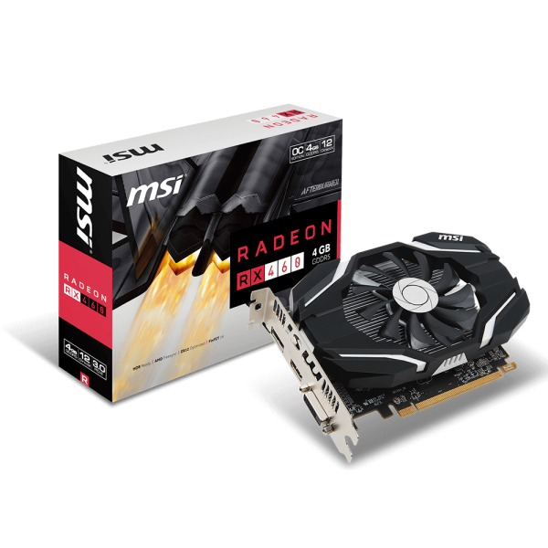 MSI Videokártya PCI-Ex16x AMD RX 460 4GB DDR5 OC