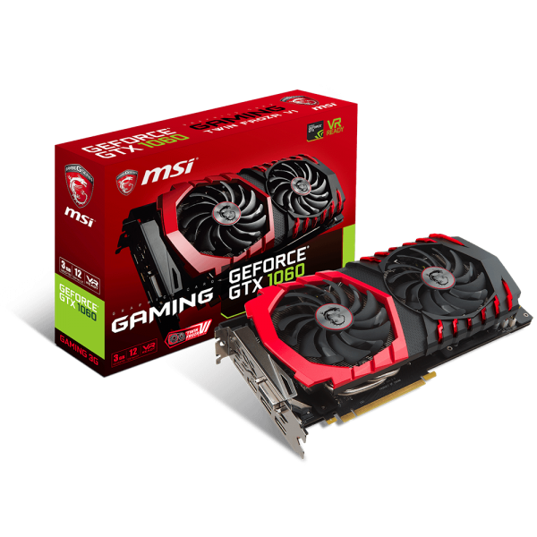 MSI Videokártya PCI-Ex16x nVIDIA GTX 1060 GAMING 3GB DDR5