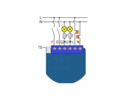 Qubino Flush 2 Relay okos relé GOAEZMNHBD1
