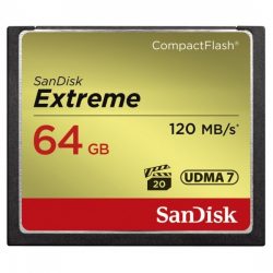 SANDISK Memóriakártya CF EXTREME 64GB