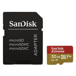 SANDISK memóriakártya MICRO SD EXTREME 32GB + Adapter