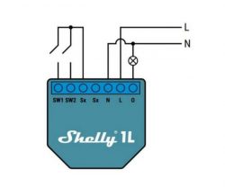 Shelly 1L Wi-Fi-s okosrelé