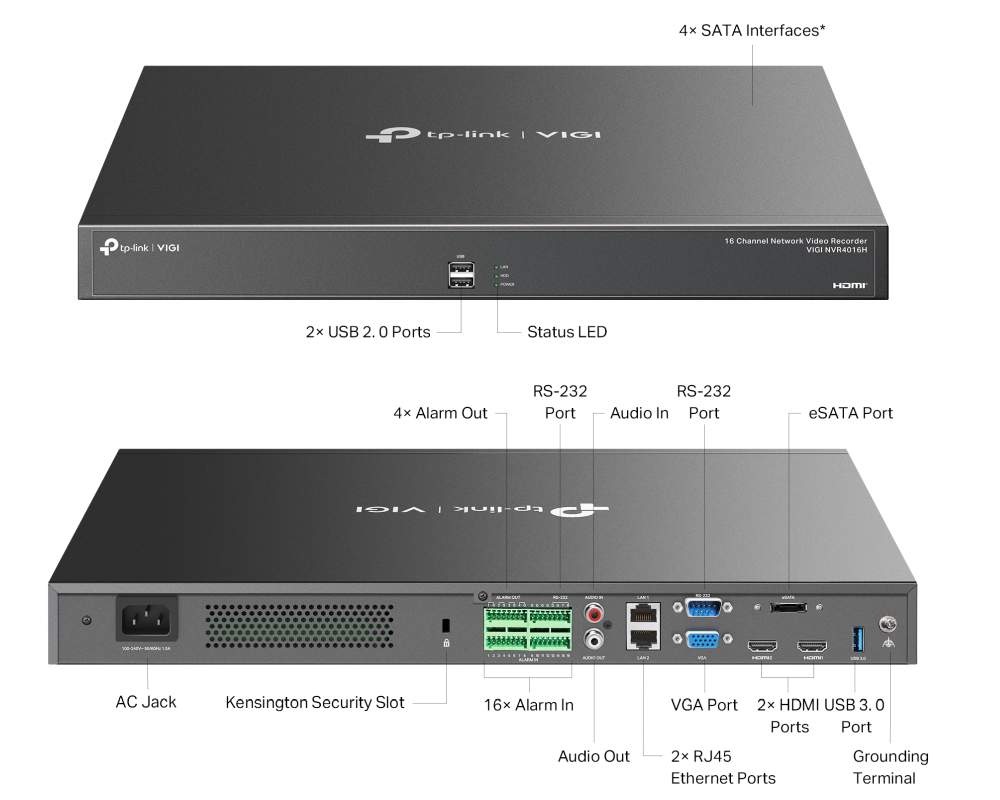 TP-Link VIGI NVR4016H NVR