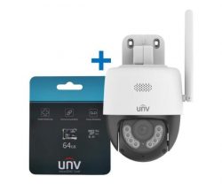 Uniview Uho-P1A-M3F4D IP kamera + 64GB microSD kártya