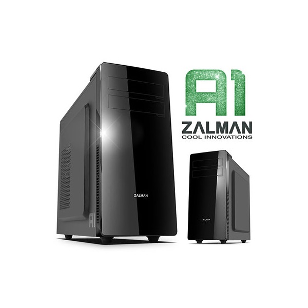 ZALMAN Ház A1 USB3.0 Midi tápegység nélkül fekete